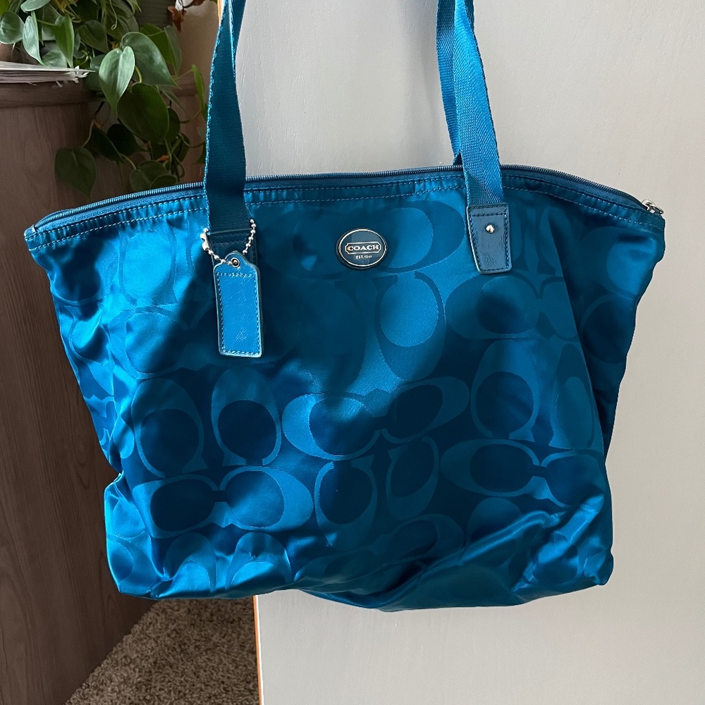 Fabric Coach travel bag